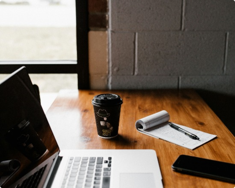  an office desk photo